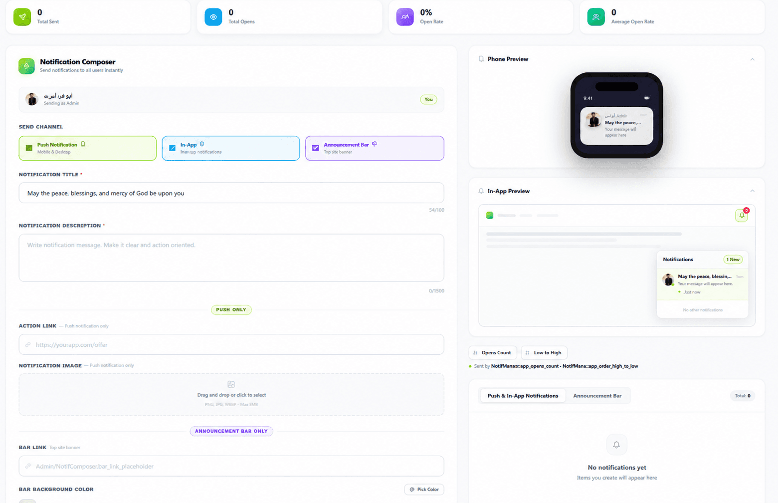 ZFashion order management or dashboard view